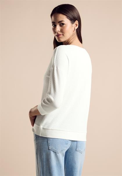 Strukturshirt off white