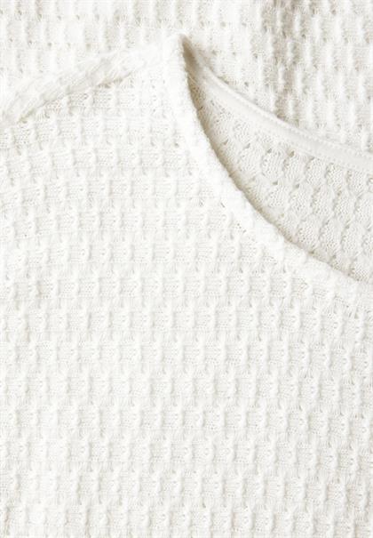 Strukturshirt off white
