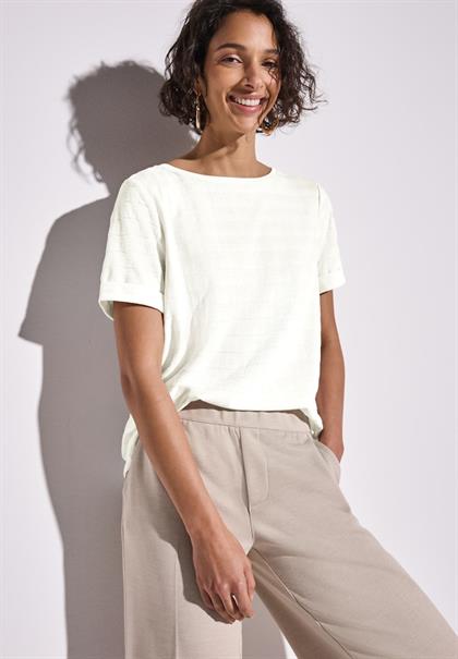 Strukturshirt off white