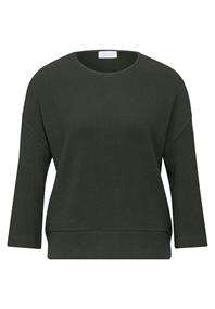 Strukturshirt oil green