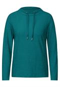 Strukturshirt petrol green