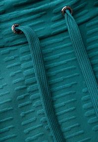 Strukturshirt petrol green