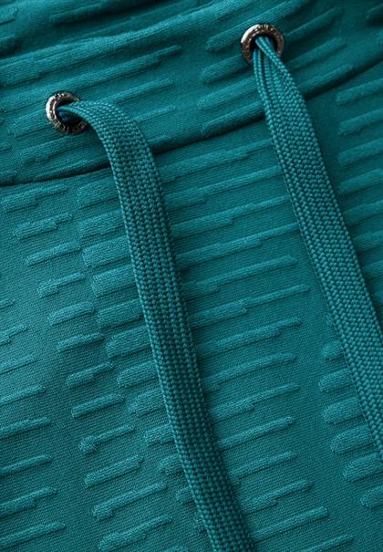 Strukturshirt petrol green
