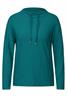 Strukturshirt petrol green