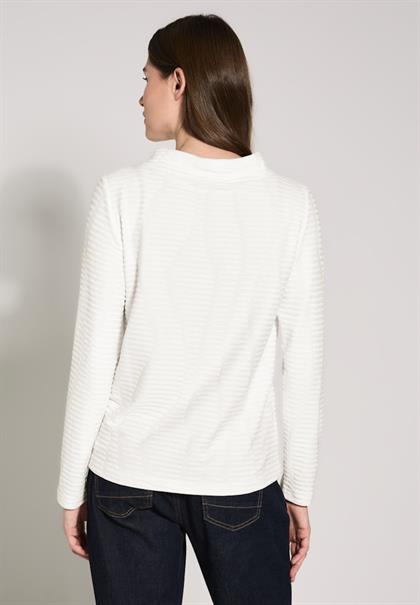 Strukturshirt vanilla white