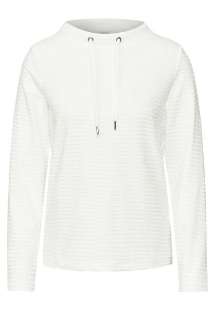 Strukturshirt vanilla white