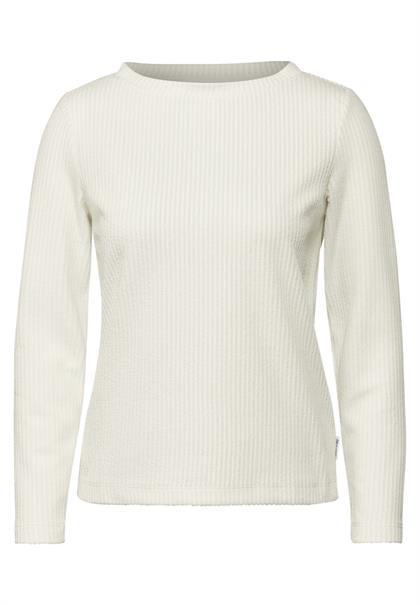 Strukturshirt vanilla white