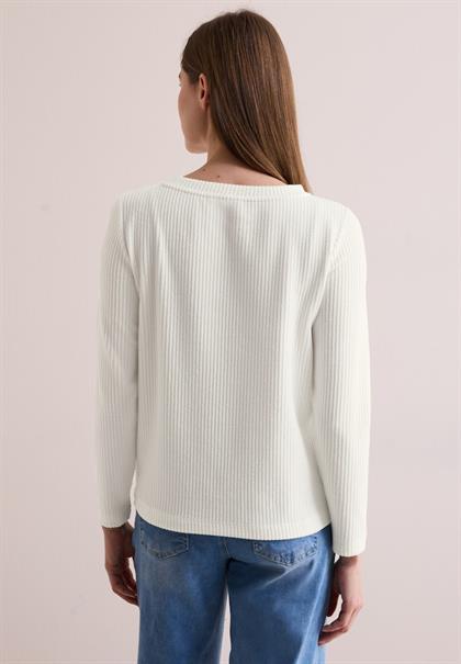 Strukturshirt vanilla white