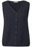 Strukturtop mit Knopfleiste deepwater blue