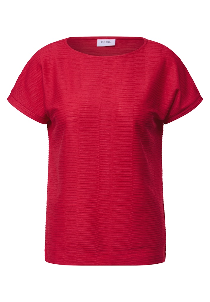 Cecil T-Shirt, aus elastischem Materialmix günstig online kaufen