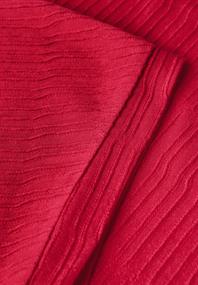 Struktushirt in Unifarbe glazed apple red