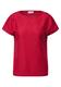 Struktushirt in Unifarbe glazed apple red
