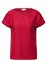 Struktushirt in Unifarbe glazed apple red