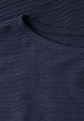 Struktushirt in Unifarbe urban navy blue