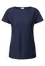 Struktushirt in Unifarbe urban navy blue