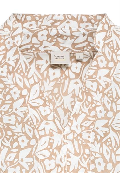 Stufenkleid mit Allover-Blumenprint biscuit milk white a