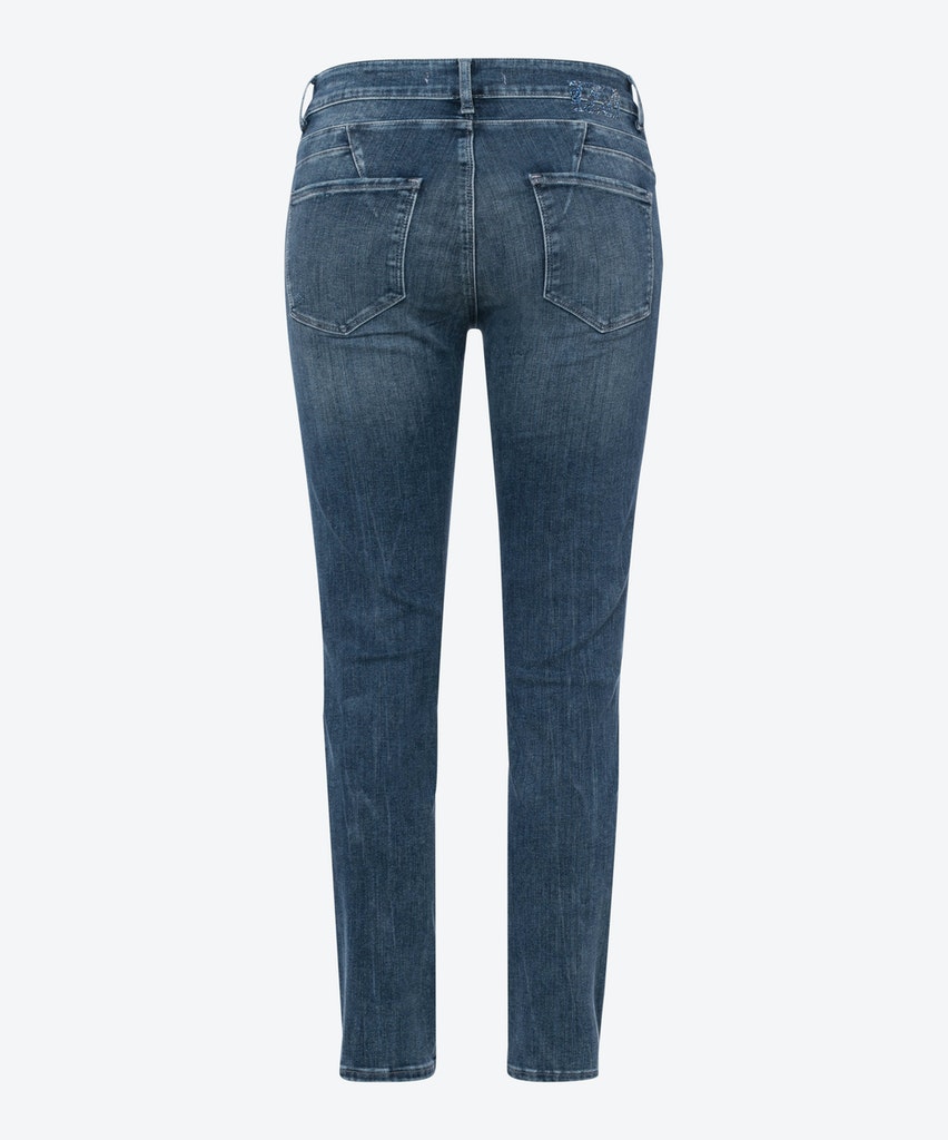 Brax Damen Jeans Style Ana S used blue destroy & repair bequem online  kaufen bei