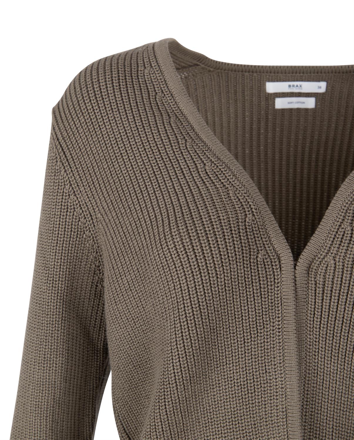 Brax Damen Pullover Style ANIQUE khaki bequem online kaufen bei | Cardigans