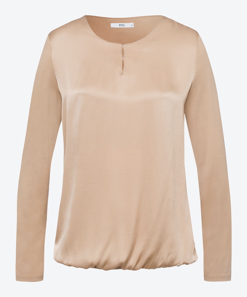 Brax - Damen Langarmshirt - Braun - Größe: 44 - bei Tara-M