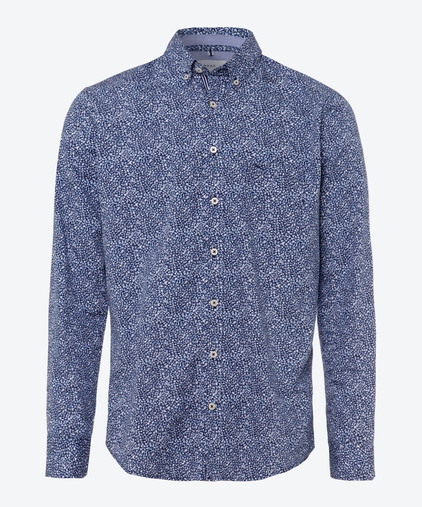 Brax Herren Hemd 44-3464 Blue - größe