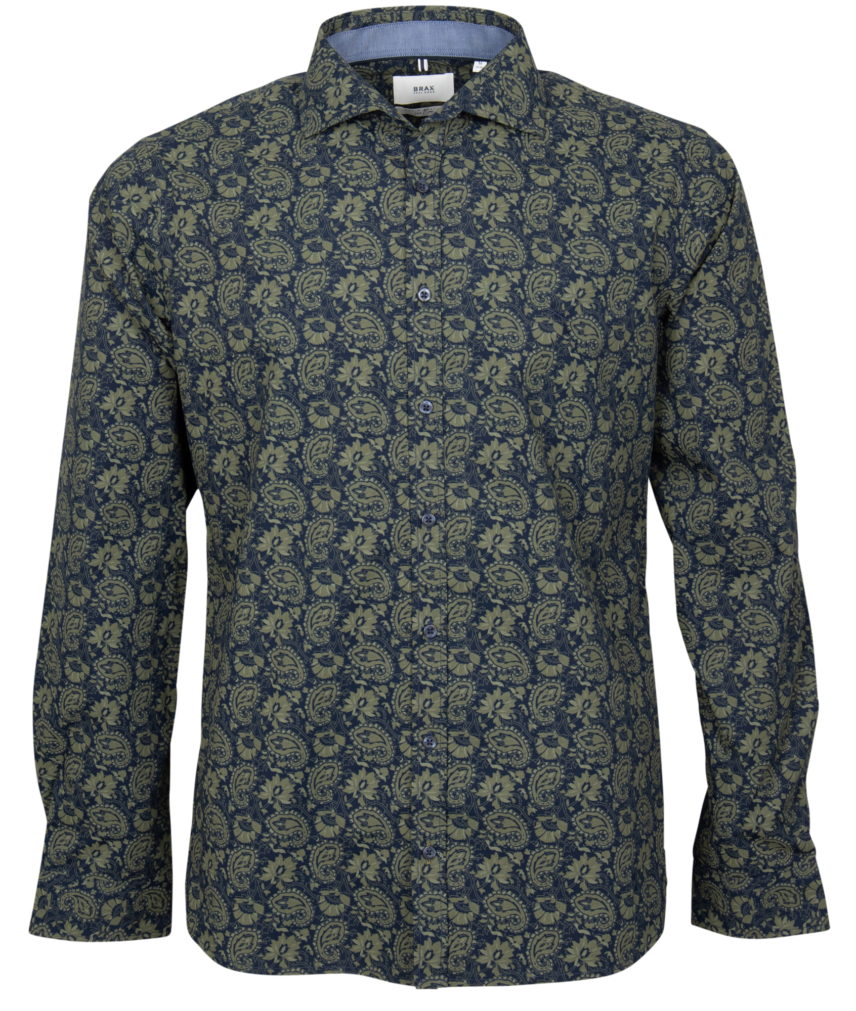 Brax Herren Hemd 45-3297 Grün - modern fit