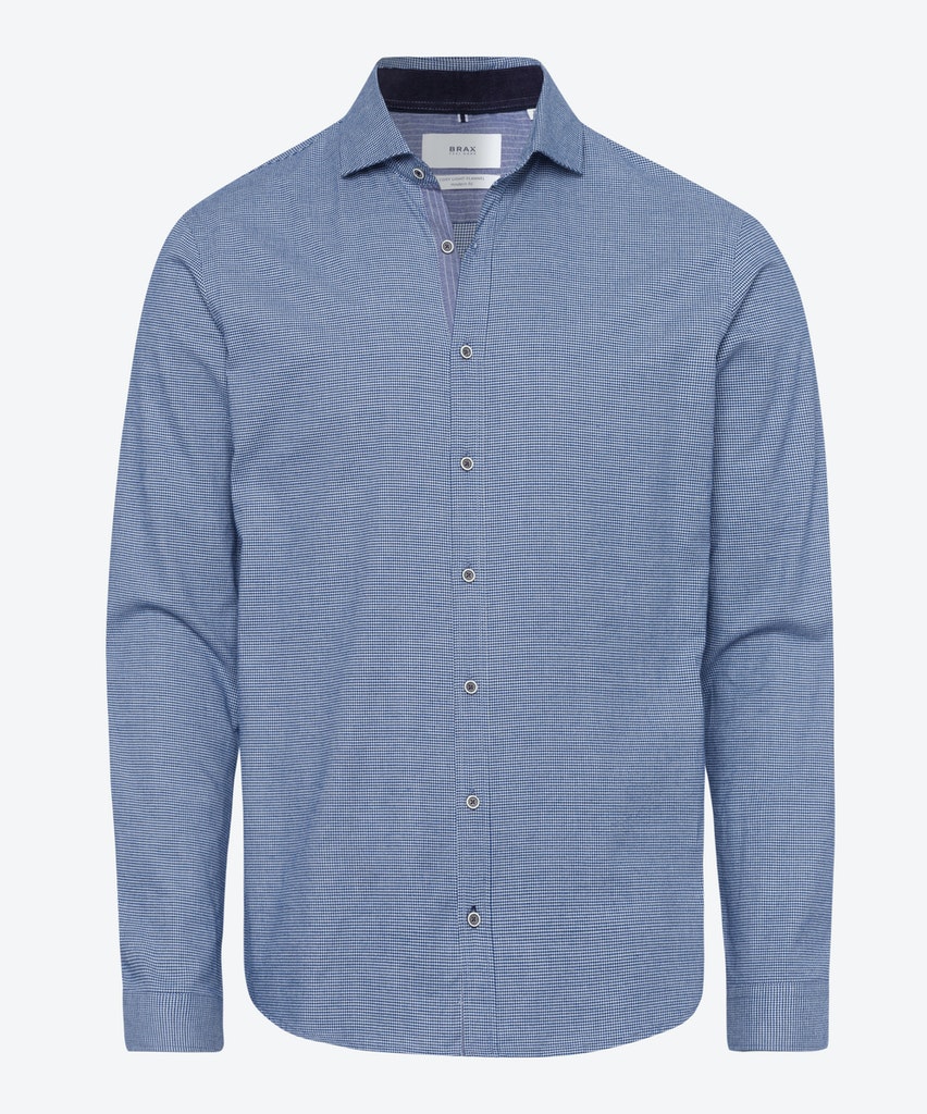 Brax Herren Hemd 45-3597 Navy - größe