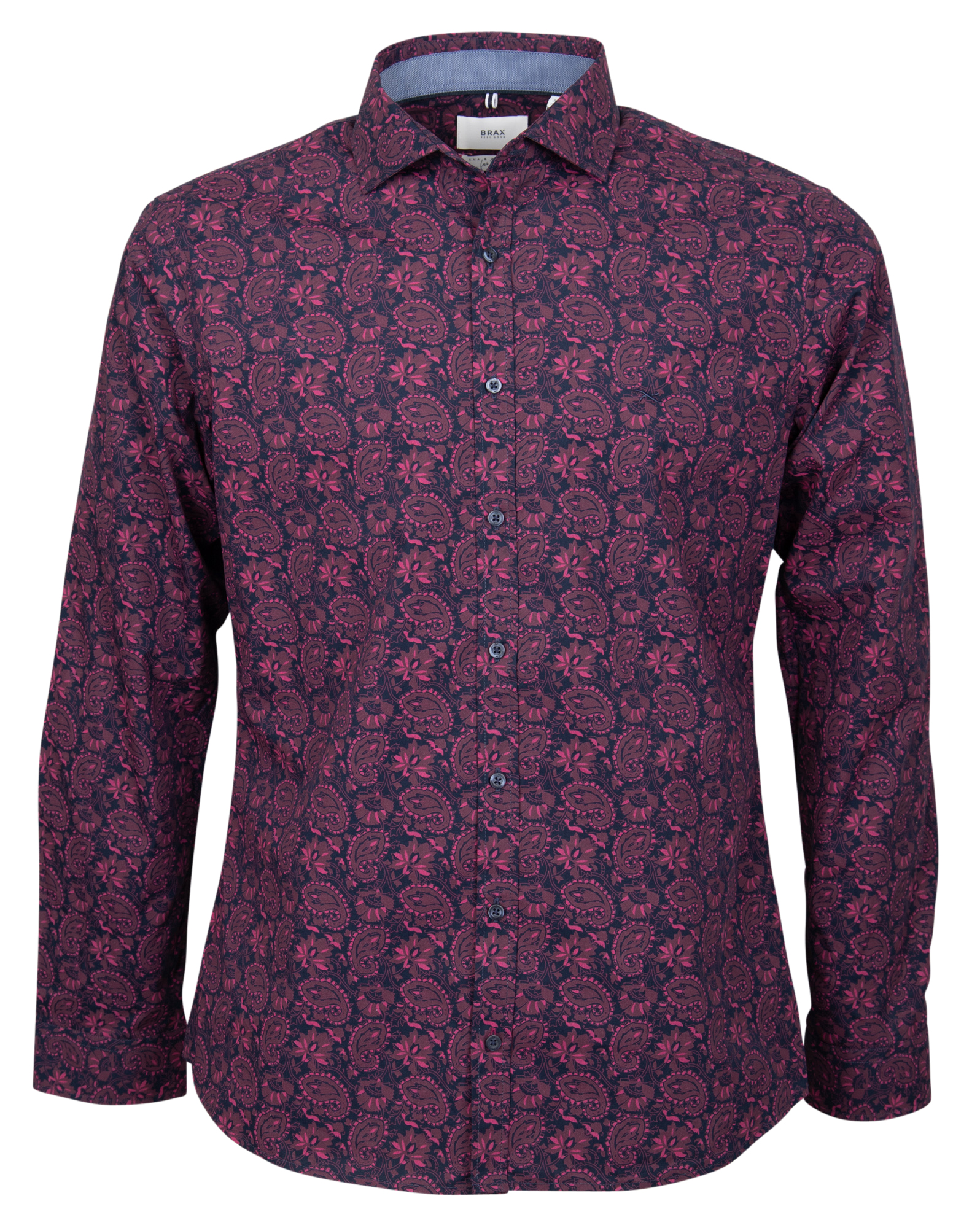 Brax Herren Hemd 45-3297 Rot - modern fit