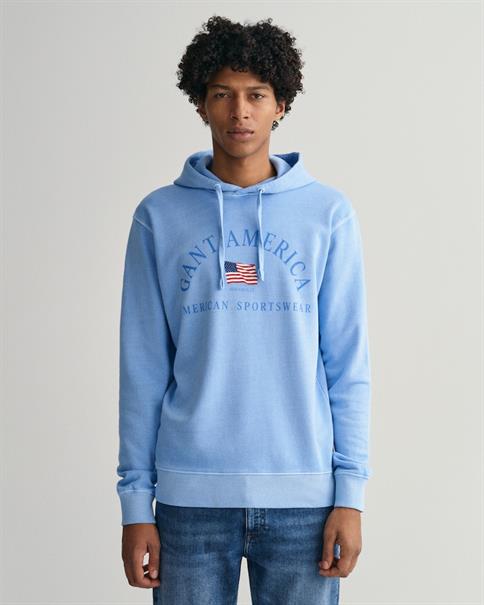 Sunfaded GANT USA Hoodie gentle blue