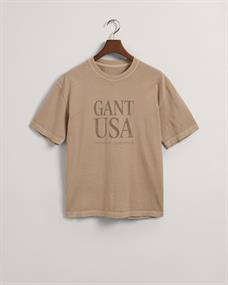 Sunfaded GANT USA T-Shirt concrete beige