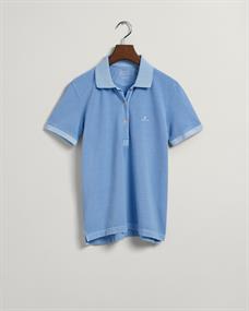 Sunfaded Piqué Poloshirt gentle blue