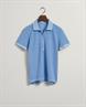 Sunfaded Piqué Poloshirt gentle blue
