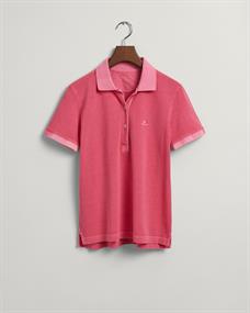 Sunfaded Piqué Poloshirt magenta pink