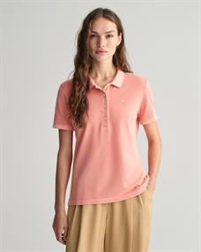 Sunfaded Piqué Poloshirt peachy pink