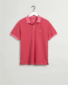 Sunfaded Piqué Poloshirt watermelon pink