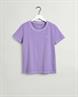 Sunfaded Rundhals-T-Shirt crocus purple