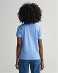 Sunfaded Rundhals-T-Shirt gentle blue