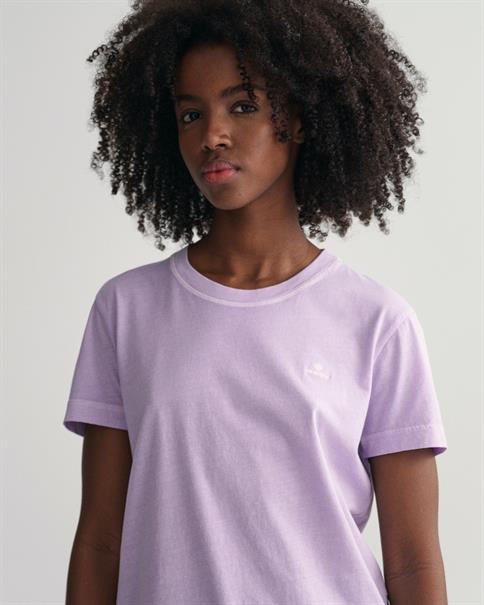 Sunfaded Rundhals-T-Shirt soothing lilac