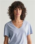 Sunfaded V-Neck T-Shirt dove blue