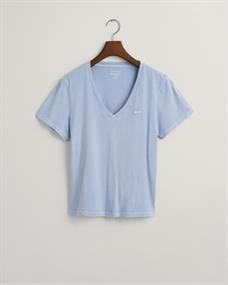 Sunfaded V-Neck T-Shirt dove blue