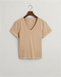 Sunfaded V-Neck T-Shirt dry sand