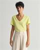 Sunfaded V-Neck T-Shirt pastel lime