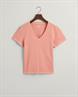 Sunfaded V-Neck T-Shirt peachy pink