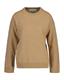 Superfine Lambswool Rundhalspullover dark khaki