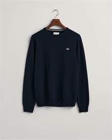 Superfine Lambswool Rundhalspullover marine