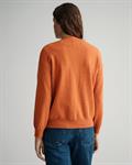 Superfine Lambswool Strickjacke golden orange