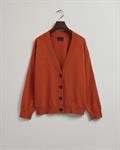 Superfine Lambswool Strickjacke golden orange