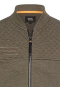Sweat-Bomberjacke mit Ärmeltasche dark olive green