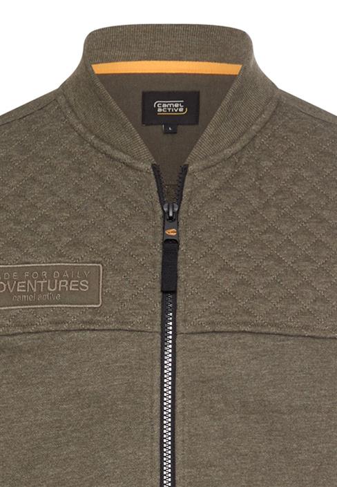 sweat-bomberjacke-mit-ärmeltasche-dark-olive-green