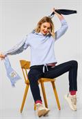 Sweat Kapuzenpullover lucent blue