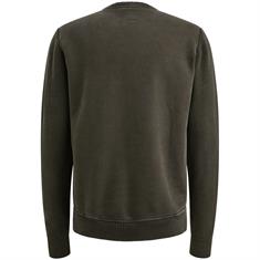 sweat knit combination dark grey